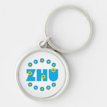 Zhu em Flores Chaveiros