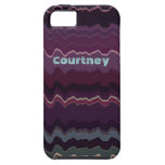 Ziguezague retro caixa resistente personalizada do capa de iPhone 5 Case-Mate