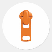 Zipper alaranjado adesivos