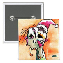 Zombi do espírito do feriado pins