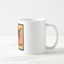 Zona de fogo do Snowboard Caneca