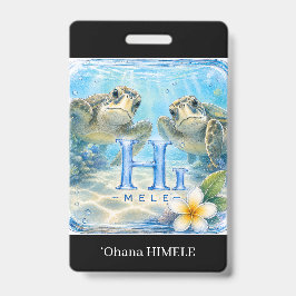 ʻOhana HIMELE Crachá Honu Tartaruga Marinha