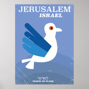 י israelita Jerusalém ש ר א ל poster viagens
