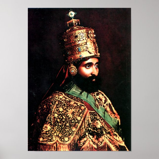 ቀ ዳ ማ ዊ ይ ኃ ሥ ለ ላ ሴ | Poster de coroação Haile Sel (Frente)