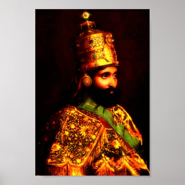 ቀ ዳ ማ ዊ ይ ኃ ሥ ለ ላ ሴ | Poster de coroação Haile Sel (Frente)