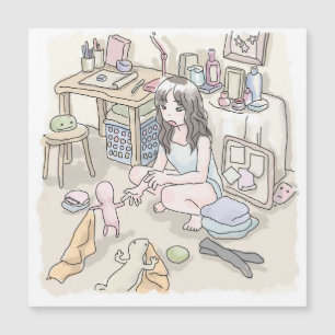 さ む ご じ 作 業 に 机 の あ る 、 靴 em 下 em や em 衣 em 類 em の