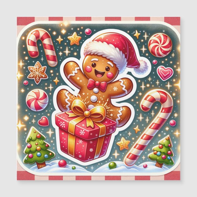 クリスマスとジンジャーブレッドマン (Frente)