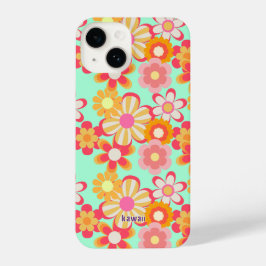 レトロかわいいお花デザイン♡ミントグリーン