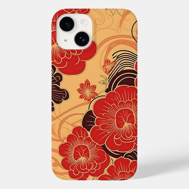 日本の伝統的なヴィンテージデザインを使用したアート作品 (Verso)