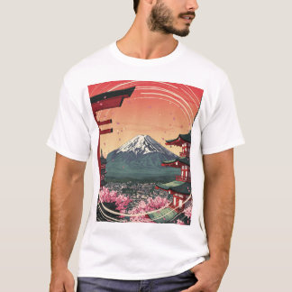 「端麗」Japanese style T-shirt