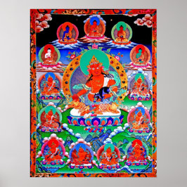 黃 財 神Amarelo Jambhala n retinue Poster