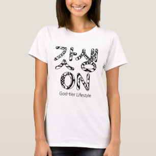 갓 생 On - Camiseta de estilo de vida de nível Deus