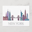 Pesquisar por city skyline cartoes postais New york city