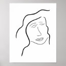 Pesquisar por rostos pôsteres pósteres Desenho de uma linha