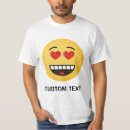 Pesquisar por emoticon do coração camisetas Face