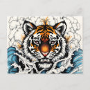 Pesquisar por tigre abstrato cartoes postais Cabeça