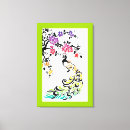 Pesquisar por cores do arco íris impressão de canvas Floral