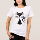 Pesquisar por arte do gato preto camisetas Animal