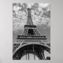 Pesquisar por torre eiffel preto e branco pôsteres pósteres Para ela