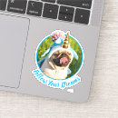 Pesquisar por pug engraçado adesivos Unicórnio