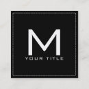 Pesquisar por monograma preto cartao de visita Consultor