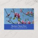 Pesquisar por flor da magnólia cartao de visita Primavera