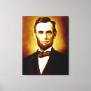 Pesquisar por presidente abraham lincoln impressão de canvas Vintage