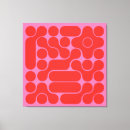 Pesquisar por rosa quente impressão de canvas Abstrato