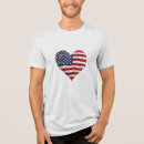 Pesquisar por coração da bandeira americana camisetas Para todos