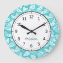 Pesquisar por ciano relogios de parede Geométrico