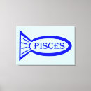 Pesquisar por peixes impressão de canvas Zodíaco