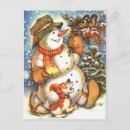 Pesquisar por boneco de neve vintage cartoes postais Natais vintages