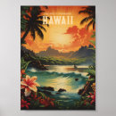 Pesquisar por vintage hawaii beach pôsteres pósteres Viagem