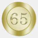 Pesquisar por um aniversário 65 anos adesivos Ouro