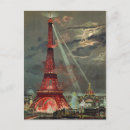 Pesquisar por arte da torre eiffel cartoes postais Vintage