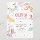 Pesquisar por unicórnio arco íris convites Para crianças
