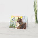 Pesquisar por gato em uma janela cartoes Aquarela