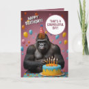 Pesquisar por macaco feliz aniversario cartoes Gorila