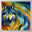 Pesquisar por lobo colorido pósteres Natureza