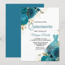 Pesquisar por turquoise quinceanera convites Floral