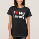 Pesquisar por eu amo meu bibliotecário camisetas Coração