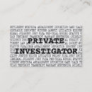 Pesquisar por investigador privado cartao de visita Lei