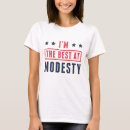 Pesquisar por modéstia camisetas Engraçado