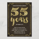 Pesquisar por 55th aniversário convites Ouro