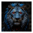 Pesquisar por leão vermelho pôsteres pósteres Azul