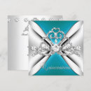 Pesquisar por teal quinceanera convites Tiara