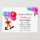 Pesquisar por palhaço aniversário convites Balões