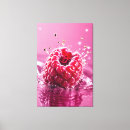 Pesquisar por framboesas impressão de canvas Rosa