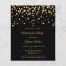 Pesquisar por partido de aposentadoria da mulher convites Preto e ouro