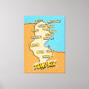Pesquisar por tunísia impressão de canvas Mapa